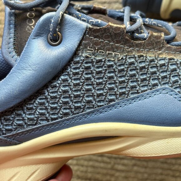 ECCO Sneaker Men’s Size 7 US 41 EU Blue BIOM Fjuel Mesh Athletic - Picture 8 of 9